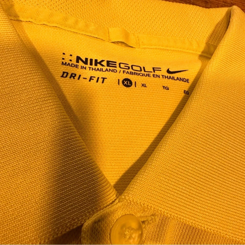 Nike Men's Polo Shirts in Bright Yellow and Soft Blue - Picture 3 of 3